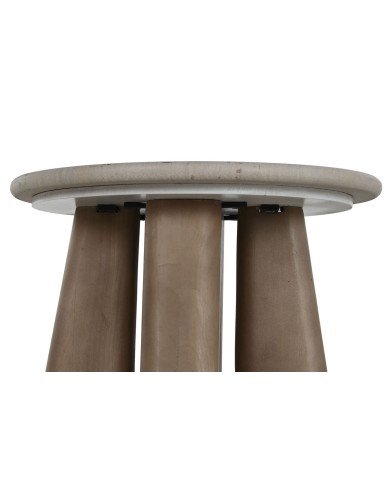 Tavolo aggiuntivo Home ESPRIT Legno Marmo 40 x 40 x 51 cm