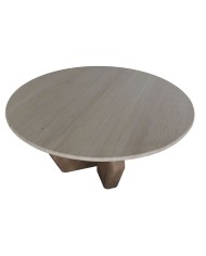 Tavolino da Caffè Home ESPRIT Marrone Beige 91 x 91 x 40 cm Tavolino da Caffè Home ESPRIT Marrone Beige 91 x 91 x 40 cm