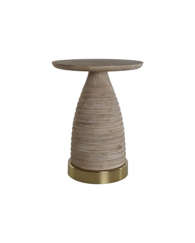 Tavolo aggiuntivo Home ESPRIT Dorato Naturale Legno Metallo 41 x 41 x 53 cm