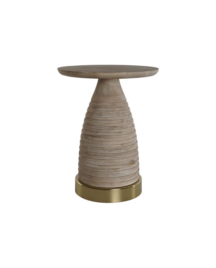 Tavolo aggiuntivo Home ESPRIT Dorato Naturale Legno Metallo 41 x 41 x 53 cm Tavolo aggiuntivo Home ESPRIT Dorato Naturale Legno Metallo 41 x 41 x 53 cm