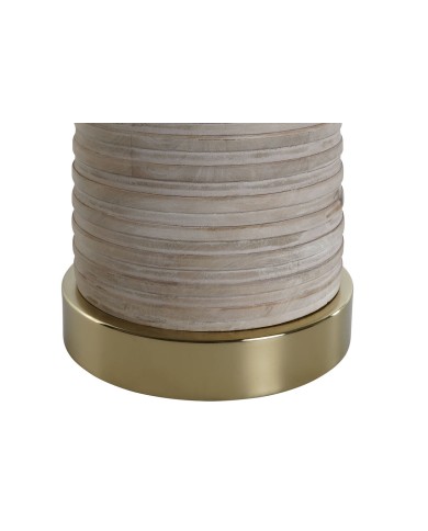 Tavolo aggiuntivo Home ESPRIT Dorato Naturale Legno Metallo 41 x 41 x 53 cm