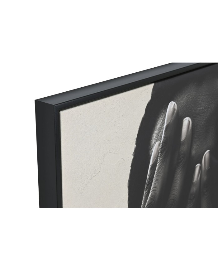 Quadro Home ESPRIT Nero Beige Coloniale Africano 103 x 4,5 x 143 cm (2 Unità)