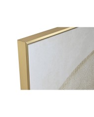 Quadro Home ESPRIT Beige Dorato Porporina Cavallo 103 x 4,5 x 103 cm (2 Unità)