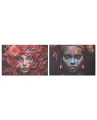 Quadro Home ESPRIT Stampato Moderno 120 x 3 x 80 cm (2 Unità)