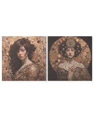 Quadro Home ESPRIT Stampato Moderno 120 x 3 x 80 cm (2 Unità)