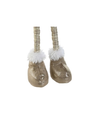 Decorazione Natalizia Home ESPRIT Bianco Beige Gnomo 30 x 20 x 58 cm (2 Unità)