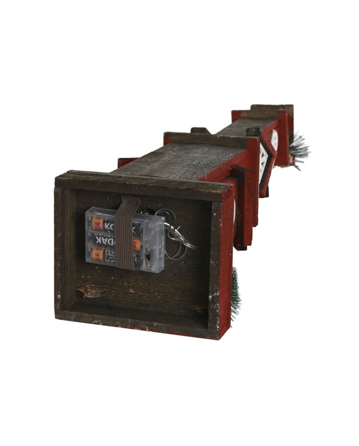 Decorazione Natalizia Home ESPRIT Bianco Rosso 16 x 14 x 63 cm (2 Unità)