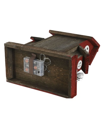 Decorazione Natalizia Home ESPRIT Bianco Rosso 26 x 14 x 32 cm (2 Unità)