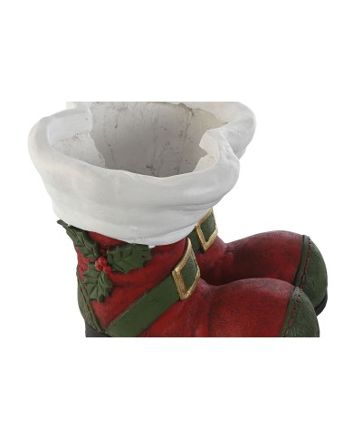 Vaso Home ESPRIT Bianco Rosso Verde Magnesio Babbo Natale 30 x 35 x 30 cm Natale Vaso Home ESPRIT Bianco Rosso Verde Magnesio Babbo Natale 30 x 35 x 30 cm Natale