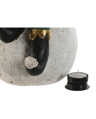 Decorazione Natalizia Home ESPRIT Bianco Nero Rosso Verde Elfo 26 x 26 x 42 cm