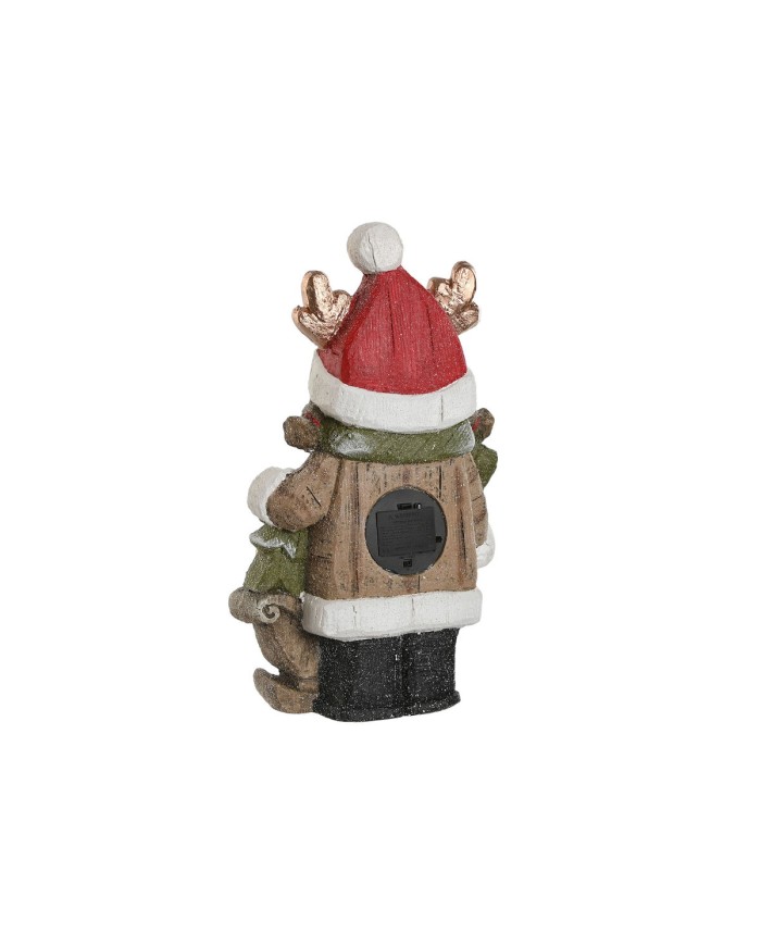 Decorazione Natalizia Home ESPRIT Marrone Rosso 23 x 10,5 x 40 cm (2 Unità)