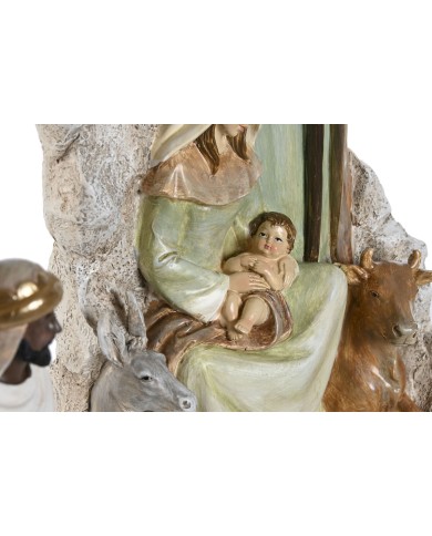 Presepe di Natale Home ESPRIT Multicolore Resina 19,5 x 11 x 31,5 cm (2 Unità)