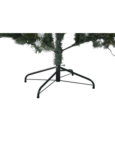 Albero di Natale Home ESPRIT Verde Metallo Polietilene Nevoso 120 x 120 x 180 cm