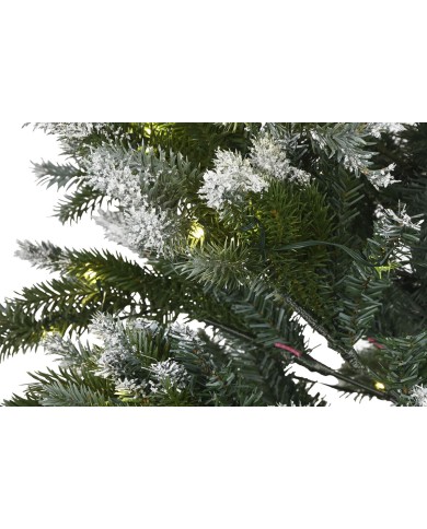 Albero di Natale Home ESPRIT Verde Metallo Polietilene Nevoso 120 x 120 x 180 cm