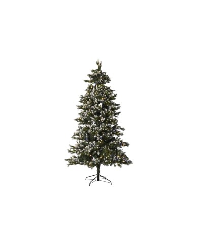 Albero di Natale Home ESPRIT Verde Metallo Polietilene Nevoso 140 x 140 x 240 cm
