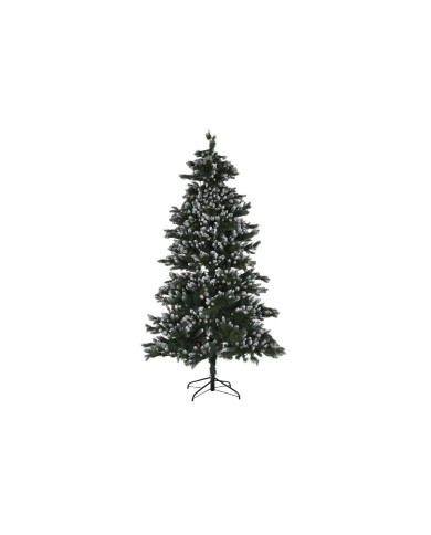 Albero di Natale Home ESPRIT Verde Metallo Polietilene Nevoso 140 x 140 x 240 cm