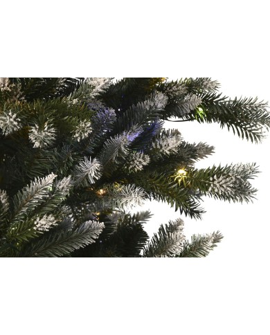 Albero di Natale Home ESPRIT Verde Metallo Polietilene Nevoso 140 x 140 x 240 cm