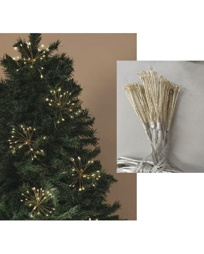 Ghirlanda di Natale Home ESPRIT Giallo PVC 13 x 13 x 380 cm