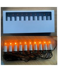 Ghirlanda di Natale Home ESPRIT Giallo PVC 13 x 13 x 380 cm