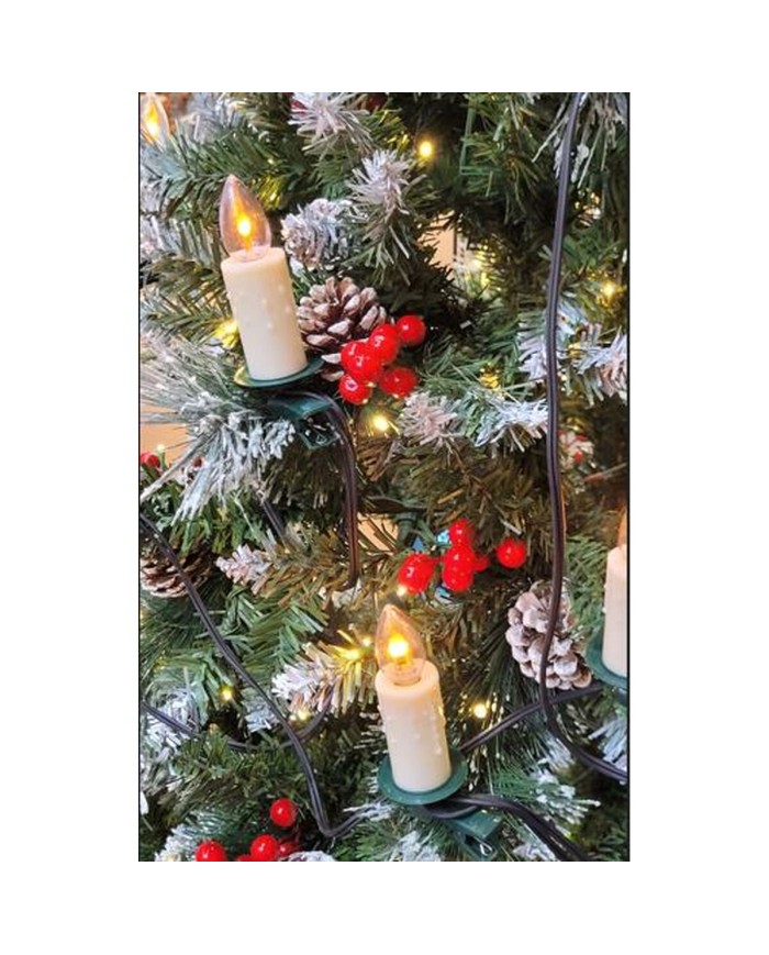 Ghirlanda di Natale Home ESPRIT Bianco PVC Cervo Natalizio