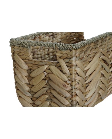 Set di Cestini Home ESPRIT Naturale Erba di mare Fibra naturale Boho (3 Pezzi)