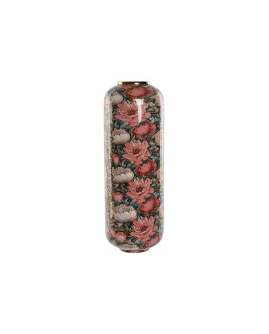 Vaso Home ESPRIT Multicolore Rosa Metallo 25 x 25 x 69,3 cm Vaso Home ESPRIT Multicolore Rosa Metallo 25 x 25 x 69,3 cm