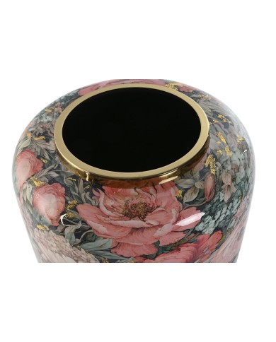 Vaso Home ESPRIT Multicolore Rosa Metallo 33 x 33 x 35 cm Vaso Home ESPRIT Multicolore Rosa Metallo 33 x 33 x 35 cm