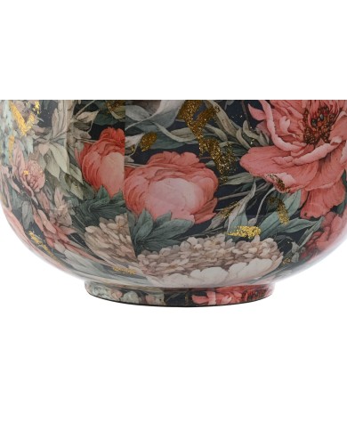 Vaso Home ESPRIT Multicolore Rosa Metallo 25 x 25 x 69,3 cm Vaso Home ESPRIT Multicolore Rosa Metallo 25 x 25 x 69,3 cm