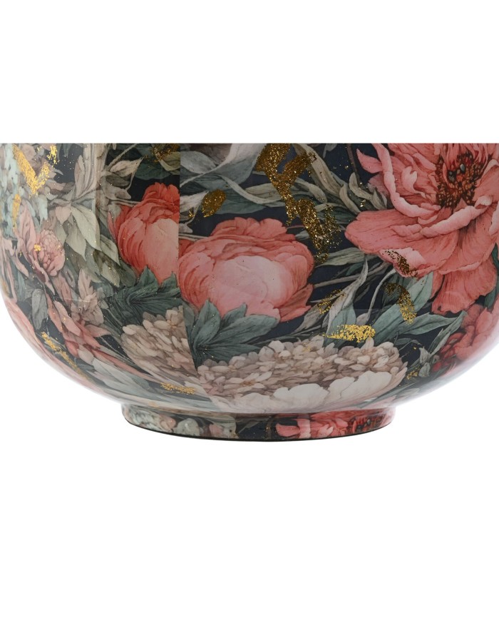 Vaso Home ESPRIT Multicolore Rosa Metallo 25 x 25 x 69,3 cm Vaso Home ESPRIT Multicolore Rosa Metallo 25 x 25 x 69,3 cm