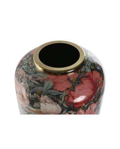Vaso Home ESPRIT Multicolore Rosa Metallo 25 x 25 x 69,3 cm Vaso Home ESPRIT Multicolore Rosa Metallo 25 x 25 x 69,3 cm