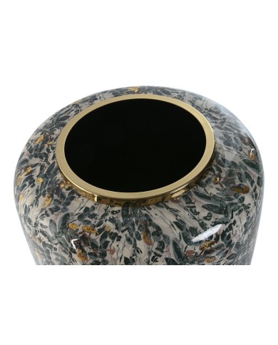 Vaso Home ESPRIT Verde Dorato Metallo 33 x 33 x 35,5 cm Vaso Home ESPRIT Verde Dorato Metallo 33 x 33 x 35,5 cm