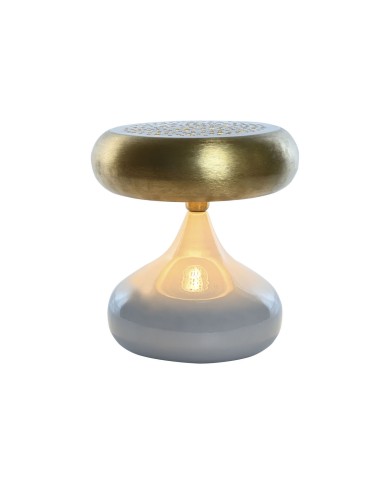 Lampada da tavolo Home ESPRIT Grigio Dorato Metallo 4 W 220 V 36 x 36 x 37,5 cm