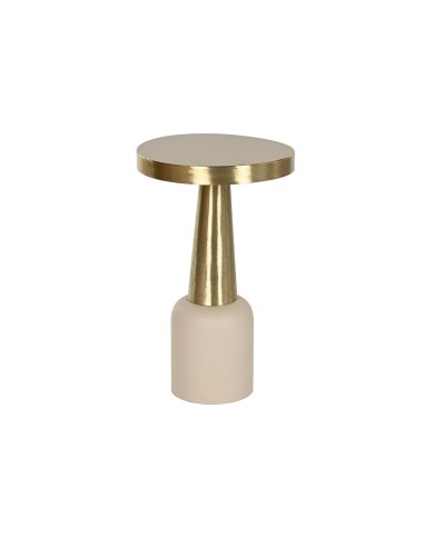 Tavolo aggiuntivo Home ESPRIT Crema Dorato 40,5 x 40,5 x 65 cm
