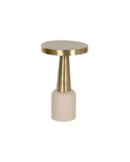 Tavolo aggiuntivo Home ESPRIT Crema Dorato 46 x 46 x 52 cm Tavolo aggiuntivo Home ESPRIT Crema Dorato 46 x 46 x 52 cm