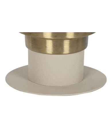 Tavolo aggiuntivo Home ESPRIT Crema Dorato 46 x 46 x 52 cm