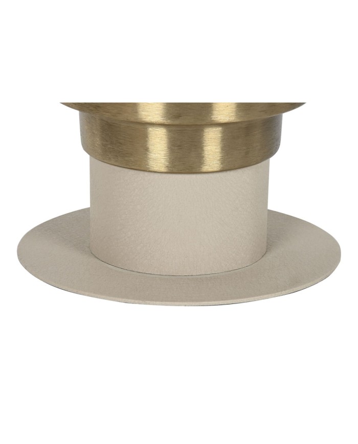 Tavolo aggiuntivo Home ESPRIT Crema Dorato 46 x 46 x 52 cm Tavolo aggiuntivo Home ESPRIT Crema Dorato 46 x 46 x 52 cm