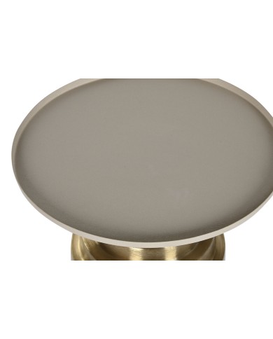 Tavolo aggiuntivo Home ESPRIT Crema Dorato 46 x 46 x 52 cm