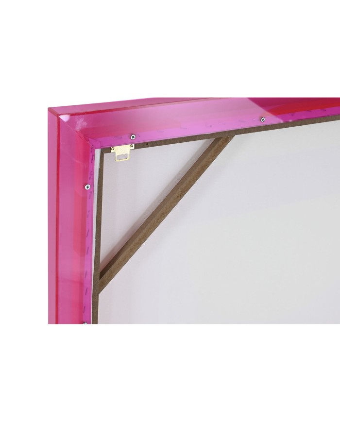 Quadro Home ESPRIT Giallo Rosa Moderno Città 80 x 3,3 x 120 cm (2 Unità)