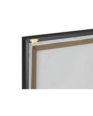 Quadro Home ESPRIT Bianco Nero Loft 60 x 3 x 80 cm (2 Unità)