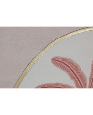 Quadro Home ESPRIT Beige Corallo Palme Coloniale 60 x 2,5 x 60 cm (2 Unità)