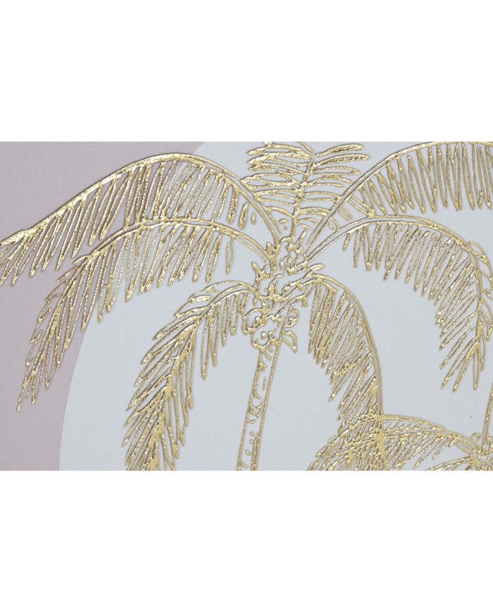Quadro Home ESPRIT Bianco Beige Palme Scandinavo 45 x 2,2 x 60 cm (2 Unità)