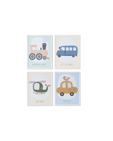 Quadro Home ESPRIT Giallo Azzurro Tela 30 x 1,8 x 40 cm (4 Unità) Quadro Home ESPRIT Giallo Azzurro Tela 30 x 1,8 x 40 cm (4 Unità)