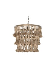 Lampadario Home ESPRIT Marrone Naturale Legno Metallo 50 W 53 x 53 x 123 cm Lampadario Home ESPRIT Marrone Naturale Legno Metallo 50 W 53 x 53 x 123 cm