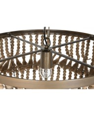 Lampadario Home ESPRIT Marrone Naturale Legno Metallo 50 W 53 x 53 x 123 cm Lampadario Home ESPRIT Marrone Naturale Legno Metallo 50 W 53 x 53 x 123 cm