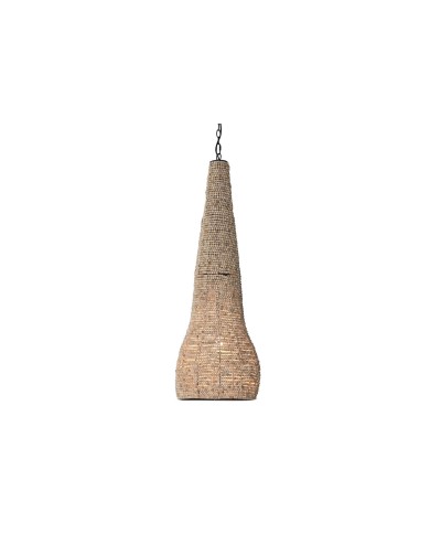 Lampadario Home ESPRIT Naturale Legno Metallo 50 W 36,5 x 36,5 x 174,5 cm