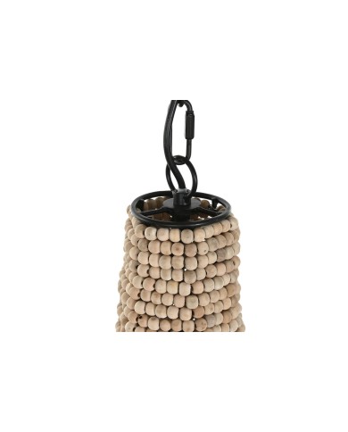 Lampadario Home ESPRIT Naturale Legno Metallo 50 W 36,5 x 36,5 x 174,5 cm