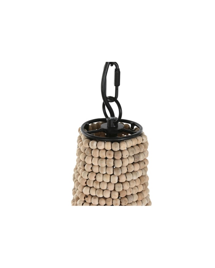 Lampadario Home ESPRIT Naturale Legno Metallo 50 W 36,5 x 36,5 x 174,5 cm