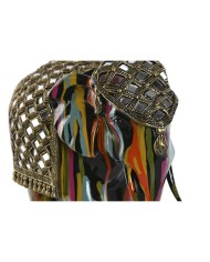 Statua Decorativa Home ESPRIT Multicolore Resina Elefante 31 x 14 x 22 cm