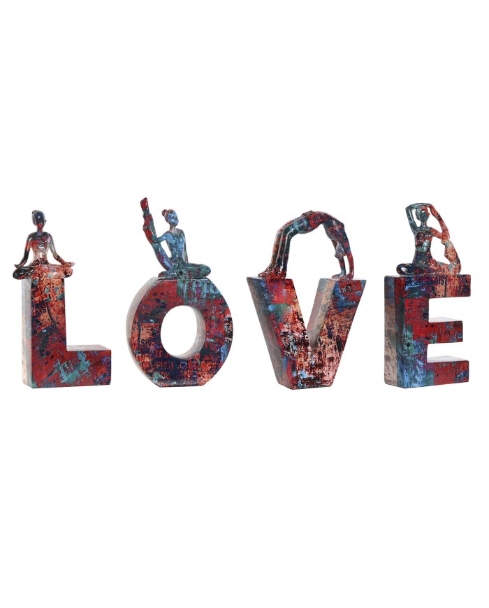 Statua Decorativa Home ESPRIT LOVE Multicolore Resina Yoga 12,5 x 5 x 22 cm (4 Pezzi) Statua Decorativa Home ESPRIT LOVE Multicolore Resina Yoga 12,5 x 5 x 22 cm (4 Pezzi)