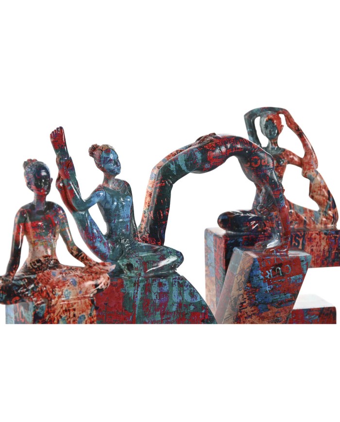 Statua Decorativa Home ESPRIT LOVE Multicolore Resina Yoga 12,5 x 5 x 22 cm (4 Pezzi) Statua Decorativa Home ESPRIT LOVE Multicolore Resina Yoga 12,5 x 5 x 22 cm (4 Pezzi)